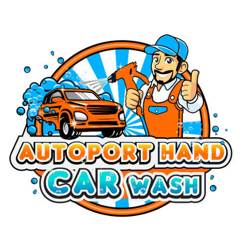 Autoport Hand car wash logo