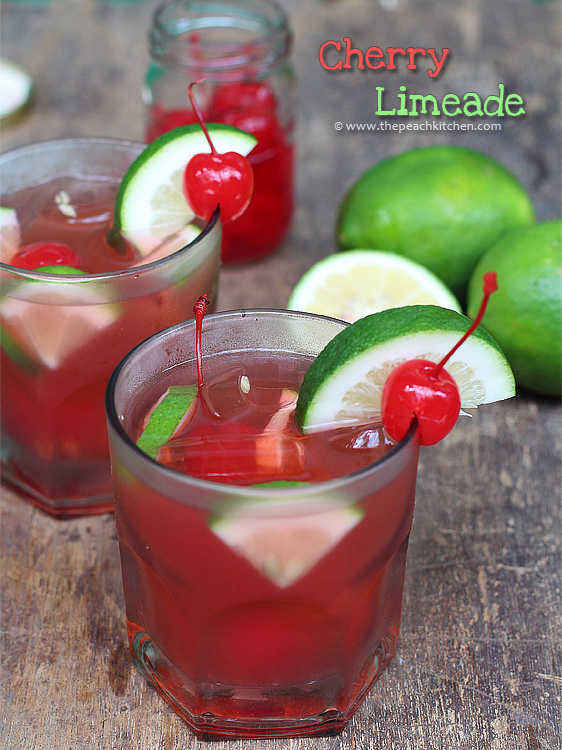 Cherry Limeade | www.thepeachkitchen.com