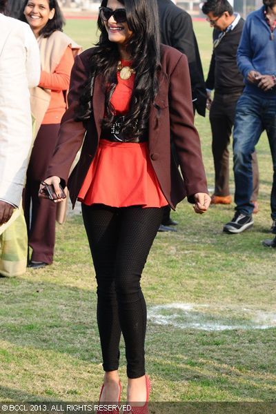 Tanya during the Law & Justice Polo Match, held at Jaipur Polo Grounds on February 02, 2013.