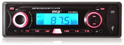  Pyle PLR17MPUA In-Dash AM/FM-MPX Receiver MP3 Playback with USB/SD Card and Aux-In