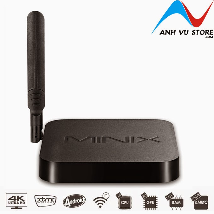 Android TV Box MINIX NEO X8-H Amlogic S802-H Quad Core - Hỗ trợ 3D, 4K, DTS