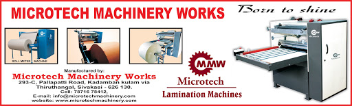 Microtech Machinery Works, 293-c,Pallapatti road, Kadampankulam via,, Thiruthangal, Sivakasi, Tamil Nadu 626130, India, Machining_Manufacturer, state TN