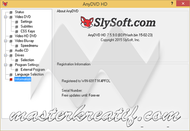 AnyDVD & AnyDVD HD 7.5.9.0 Full Patch  MASTERkreatif