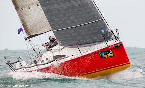 J/111 sailing fast upwind off Key West - Key West Race Week