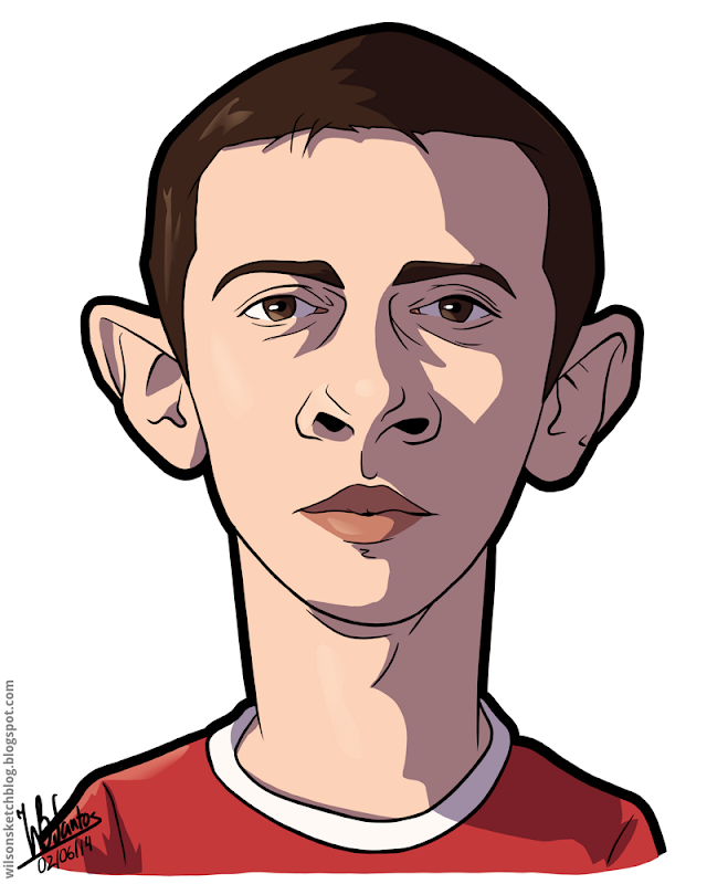 Cartoon caricature of Bernado Silva. Cartoon caricature of Bernado Silva.