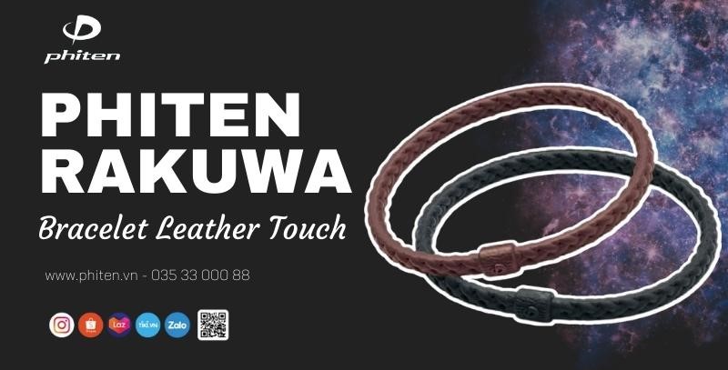 Vòng tay Phiten Rakuwa Bracelet Leather Touch