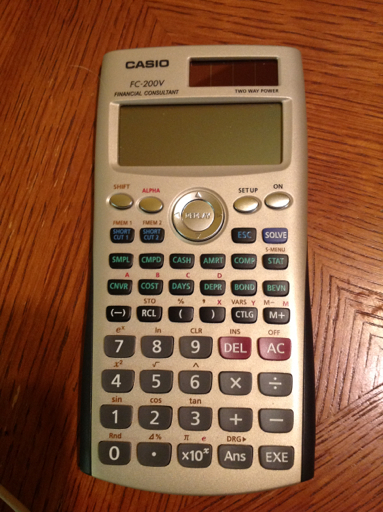 Eddie's Math and Calculator Blog: First Look: Casio FC-200V Financial  Calculator (Updated 4/6/2014)