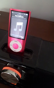 In the iPod speaker and charging deck