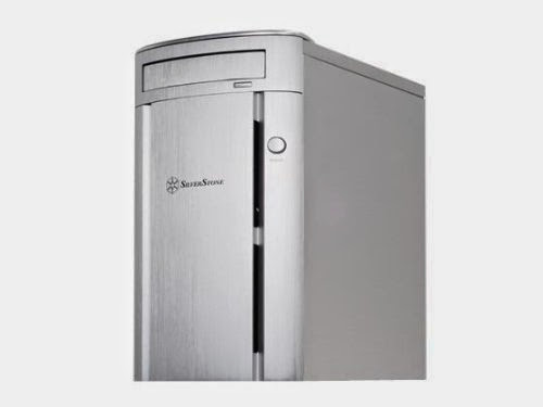  Silverstone SG04S-F Aluminum Front Panel/SECC Structure Micro ATX Mid Tower Computer Case (Silver)