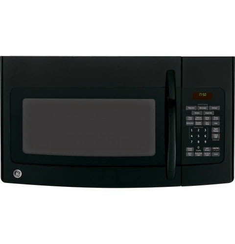  GE JVM1750DPBB Spacemaker 1.7 Cu. Ft. Black Over-the-Range Microwave