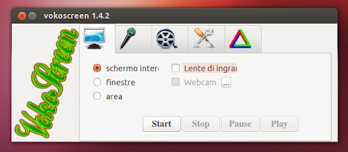Vokoscreen su Ubuntu