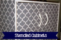 Stenciled Cabinets