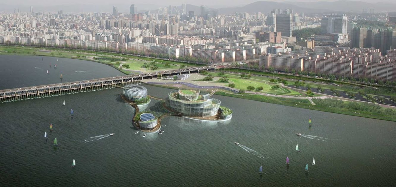 Seoul Floating Islands by H Architecture