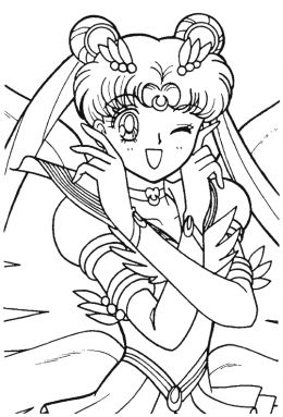 Disney Coloring Pages: Kids Coloring Sheet Sailor Moon Printable to Print