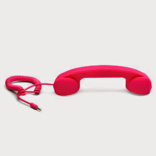  Aduro RETROPHONE Wired 3.5mm Handset for Mobile Devices and Tablets (Retail Packaing) (Pink)