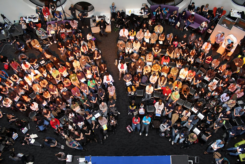 Mozfest from above, image by Pierros Papadeas