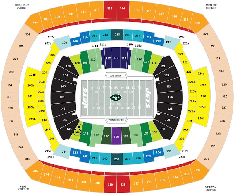 ny new york jets tampa bay bucs buccaneers tickets section ny jets seating chart 3d