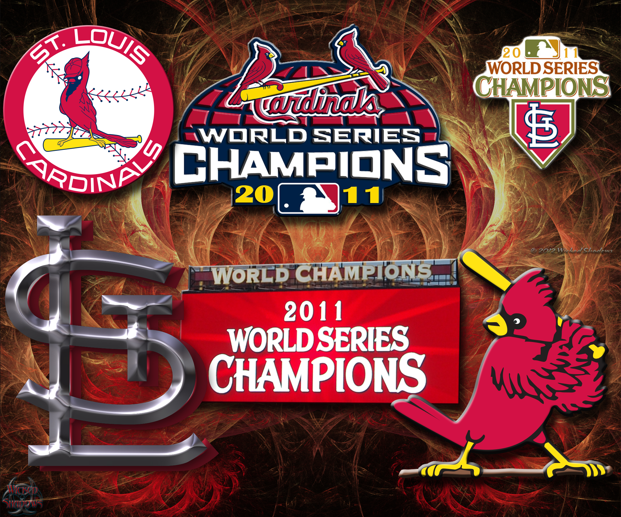 St. Louis Cardinals World Series Celebration 2011 Poster - Costacos Sports