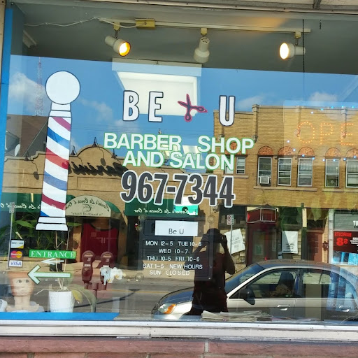 Be U Barber Shop and salon logo