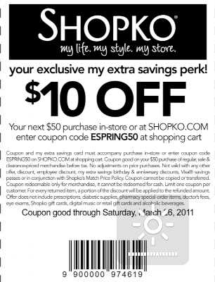 Fun Cheap or Free Coupons & Deals: $10 off Shopko coupon