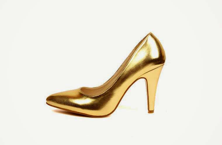 Women's Trendy OL Style Simple Stiletto Pointed Toe High Heels Shiny ...