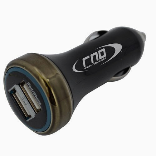  RND Dual 3.1A (fast) USB car charger for iPhones Smartphones iPads Tablets MP3 Players and Gaming Devices (black)
