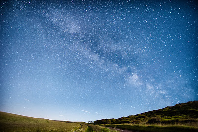 Milky Way over South Downs near Eastbourne CC Nick Riowland