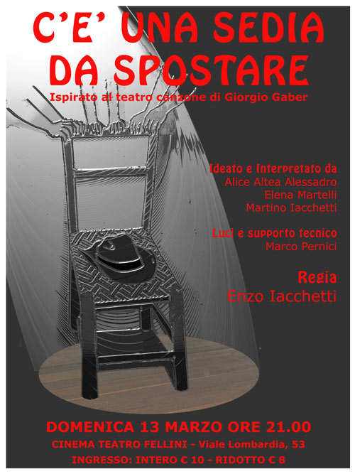SIoNO - il magazine/ Blog: Appuntamenti - C'è una sedia da spostare...a  Rozzano!