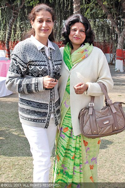 Sona Singh and Madhurima Singh at the vintage car rally organized by the Oudh Heritage Car club in Lucknow. 