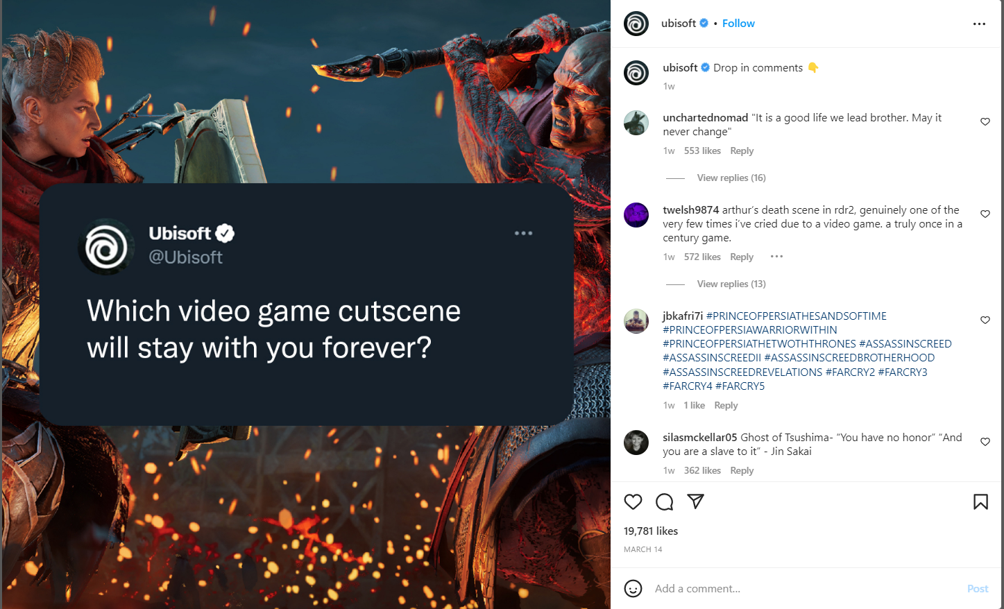 ubisoft social media post