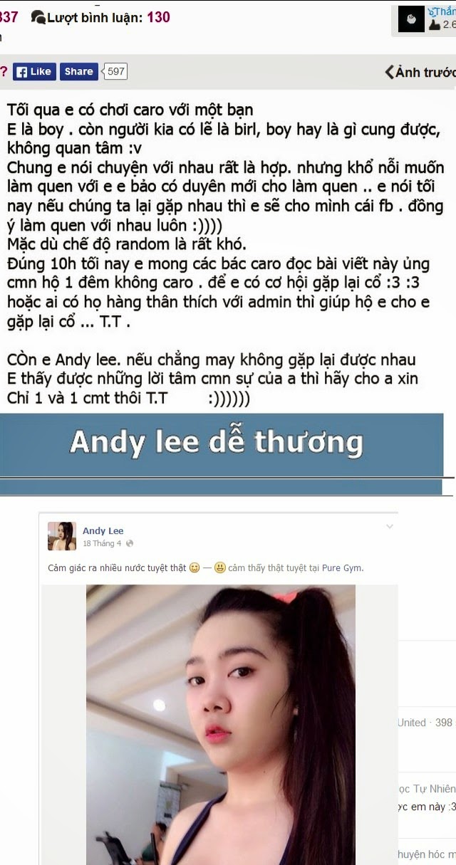 Đã tìm ra Andy Lee dam dang của Thắng Tâm