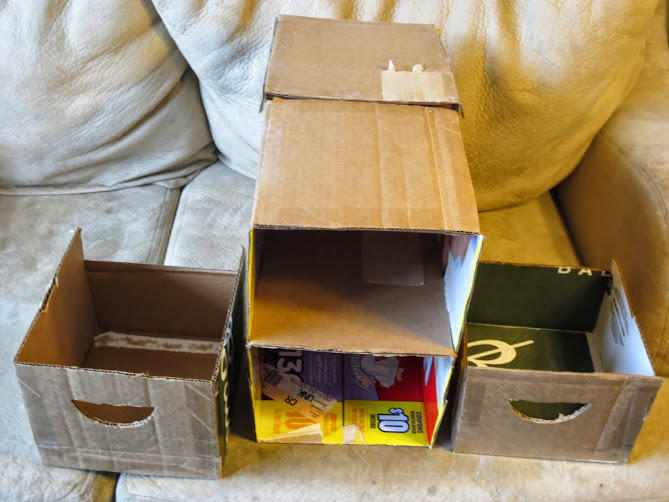 cardbord bedside drawers
