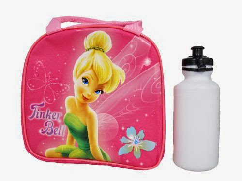  Disney's Tinkerbell Lunch Bag with Water Bottle - Pink