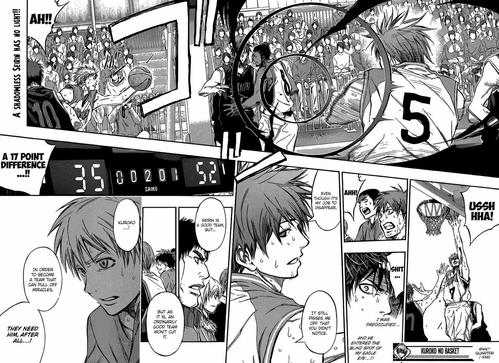 Kuroko no Basket Manga Chapter 244 - Image 18-19