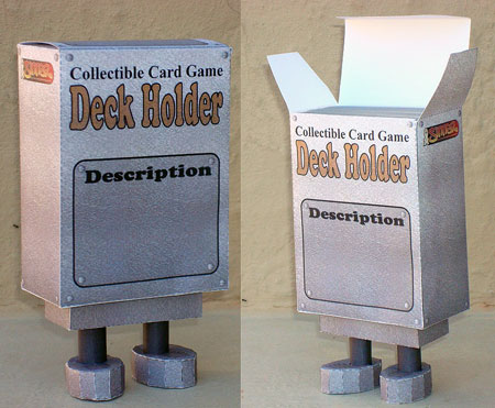 Collectible Card Game Deck Holder Paper Toy