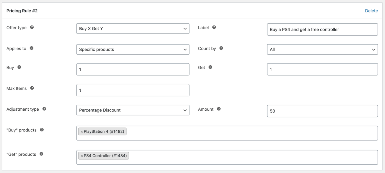 How to set up Woocommerce buy one get one free