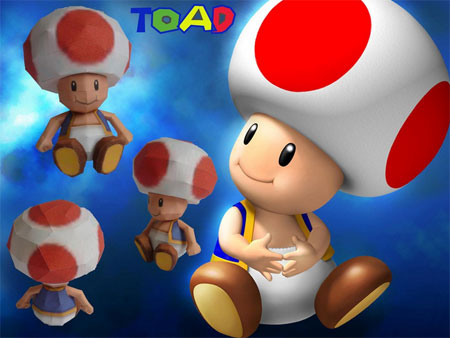 Toad Papercraft