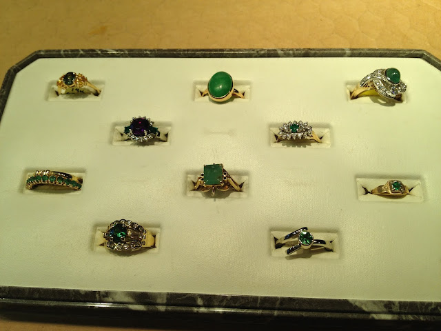 Emerald, Jade & Tsavorite Rings