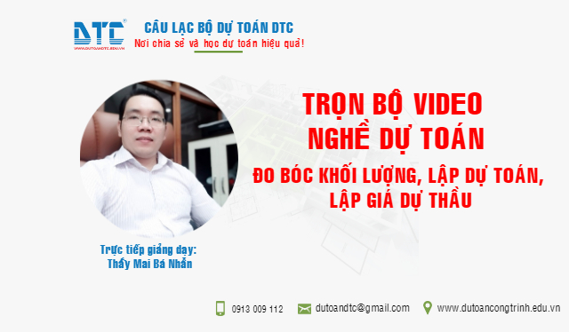 Bộ video bóc tách khối lượng dự toán (Bản full hơn 66 video) Bộ video bóc tách khối lượng dự toán (Bản full hơn 66 video)
