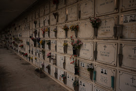 final resting places, some with photos, at the Cemetery of Saint Michael the Archangel in Macau