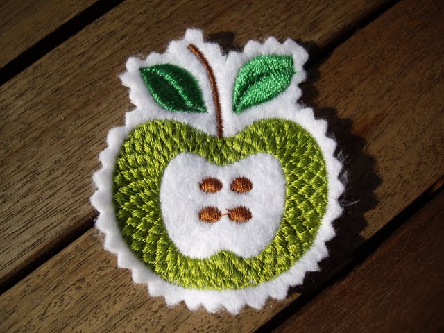 Stickdatei Apfel PES