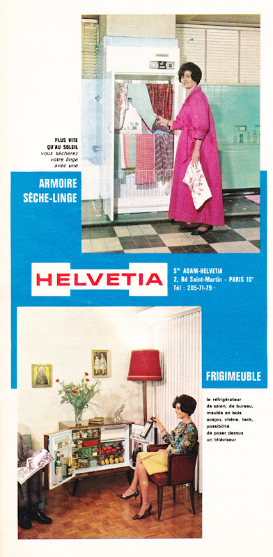Popcards Factory: Helvetia : Armoire sèche-linge et frigimeuble