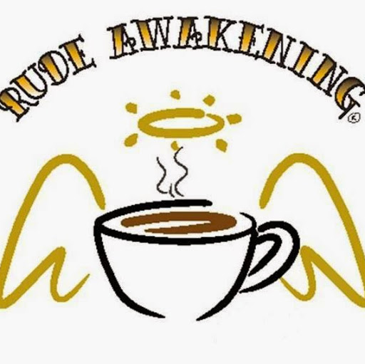 Rude Awakening coffee house logo
