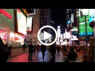 タイムズスクエアの動画