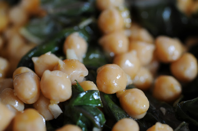 Swiss chard with chickpeas