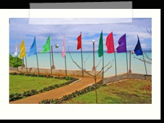 flags in Arhtoghin Beach Resort