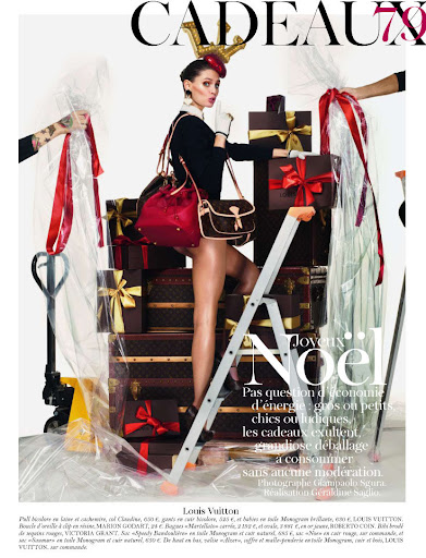 Vogue Paris Diciembre 2011 - Cadeaux -  Bianca Balti & Jasmine Tookes