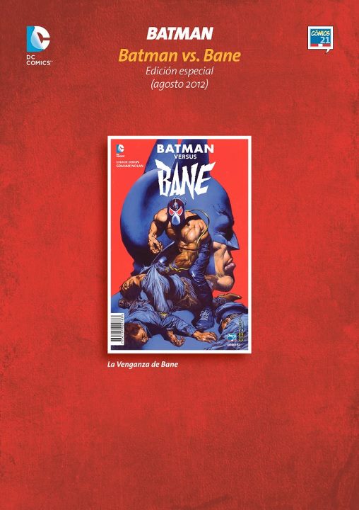 VENDO COMIC BATMAN VS BANE LA VENGANZA DE BANE