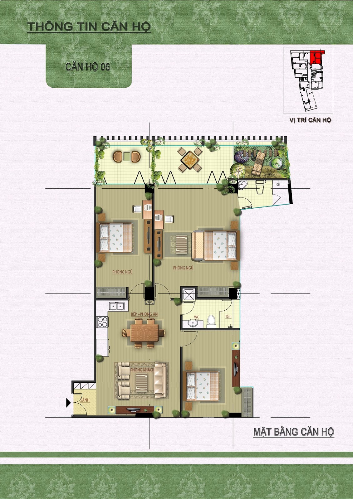 Chi tiết căn 06 dự án Núi Trúc Chi tiết căn 06 dự án Núi Trúc