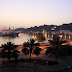 Muscat - widok z pokoju w hotelu - wschód słońca